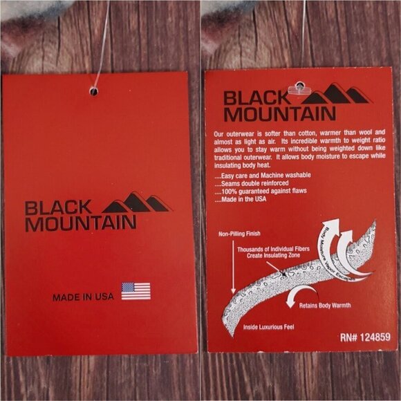 NWT Vtg Black Mountain Large Puppies Dogs Print Full Zip Fleece Jacket USA Made - Picture 6 of 11